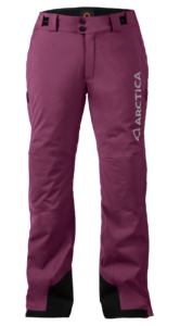 Women's Speedster Side Zip Ski Pants - Eggplant, Small on Arctica