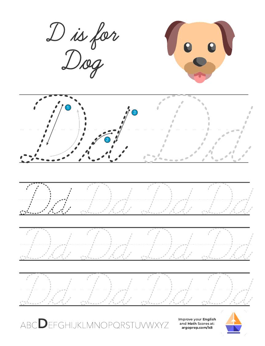 Cursive D image