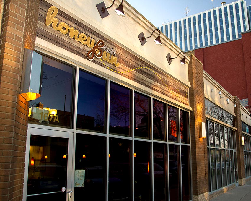 Storefront view of Honey Bun Cafe