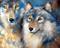 Art: WOLF PAIR 2 by Artist Marcia Baldwin