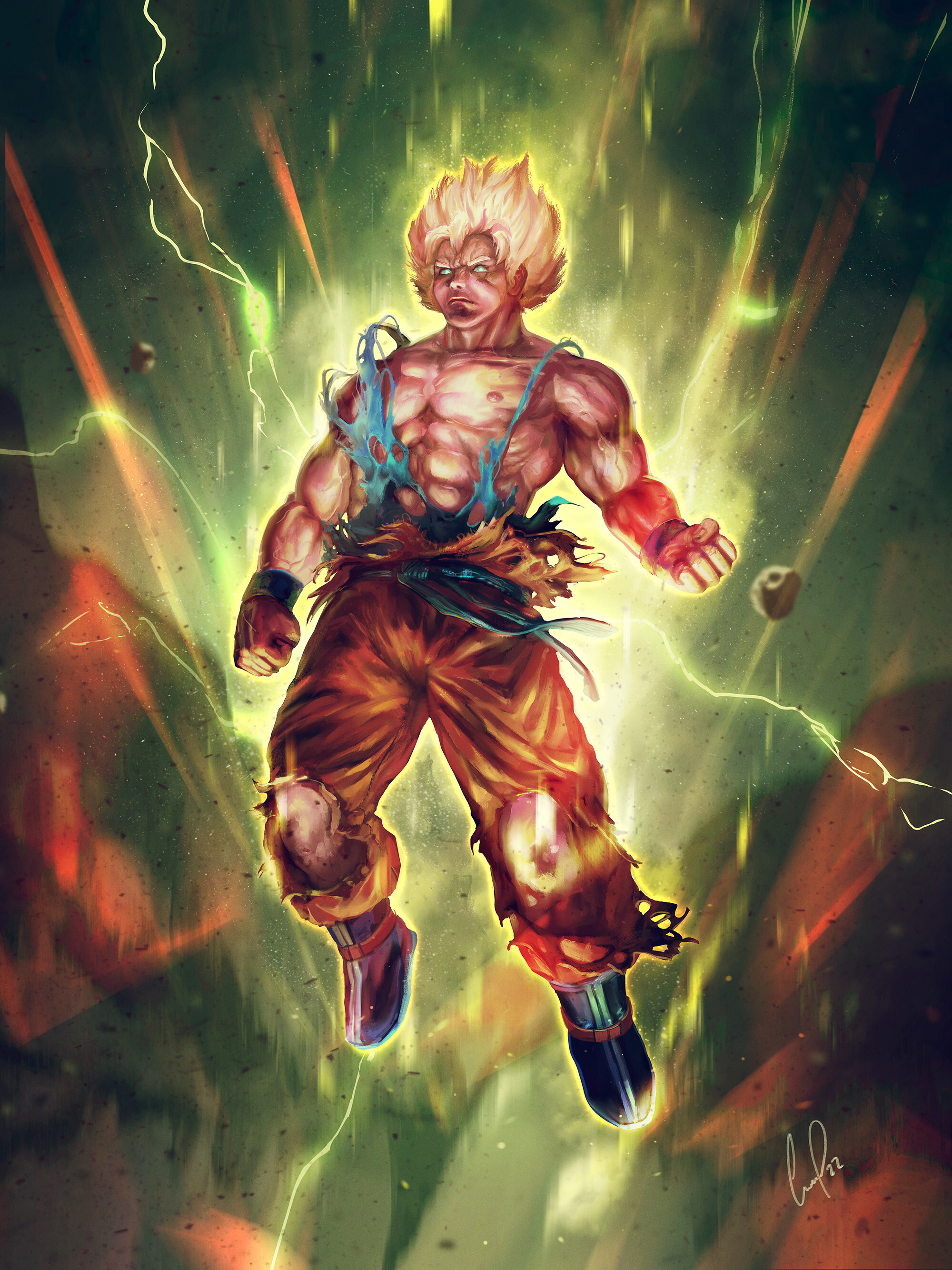 Goku SS1 by Granfaloon on Newgrounds