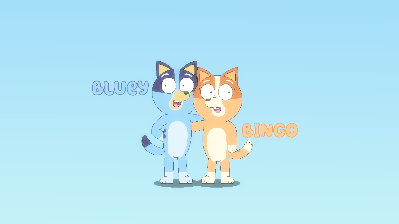 Bluey and Bingo by mebrouk on Newgrounds