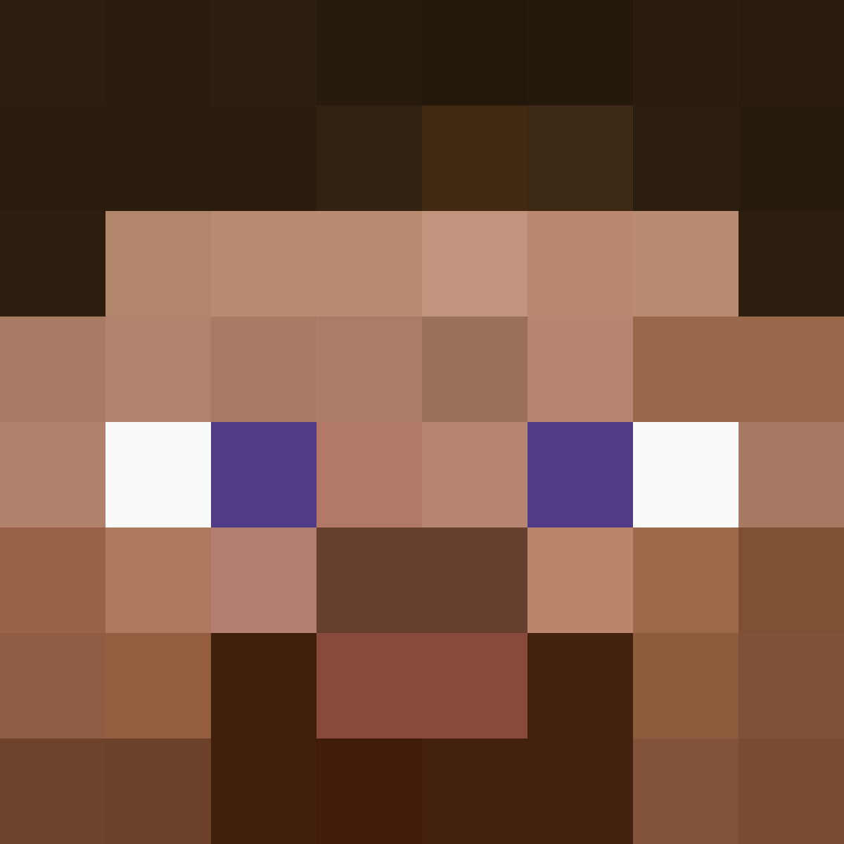 Pixilart - Minecraft steve face front by Dgamer