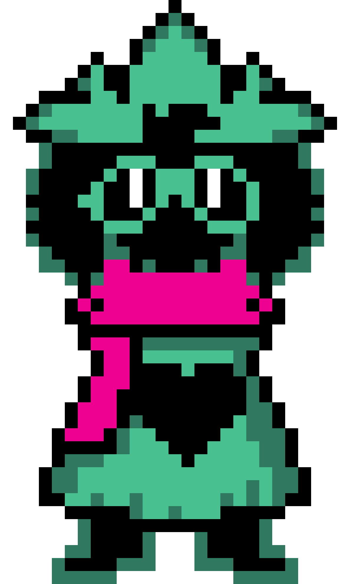 Pixilart - Ralsei sprite w hat by ghostlyy