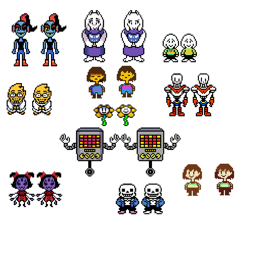 Undertale Remastered Sprites