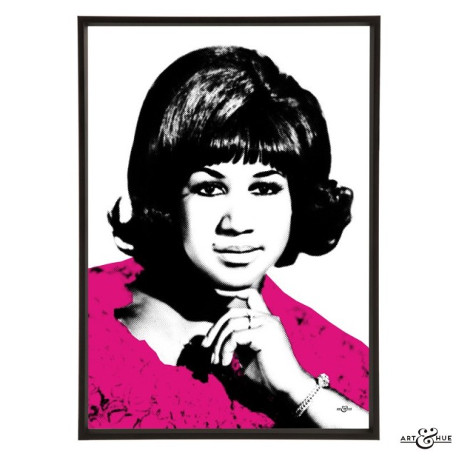 Aretha Franklin stylish pop art print by Art & Hue