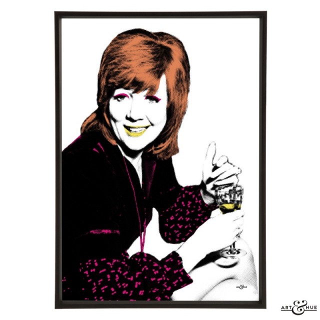 Cilla Black stylish pop art print by Art & Hue