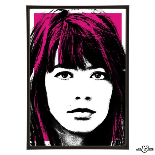 Françoise Hardy pop art print by Art & Hue