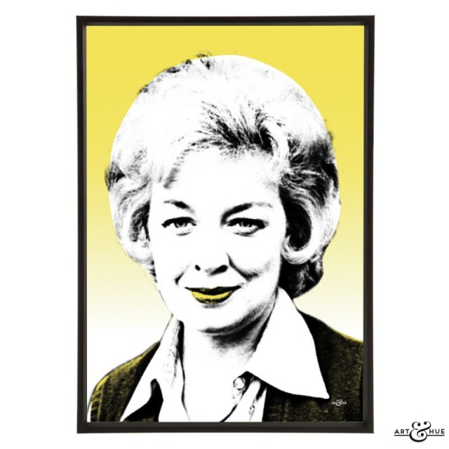 June Whitfield pop art by Art & Hue