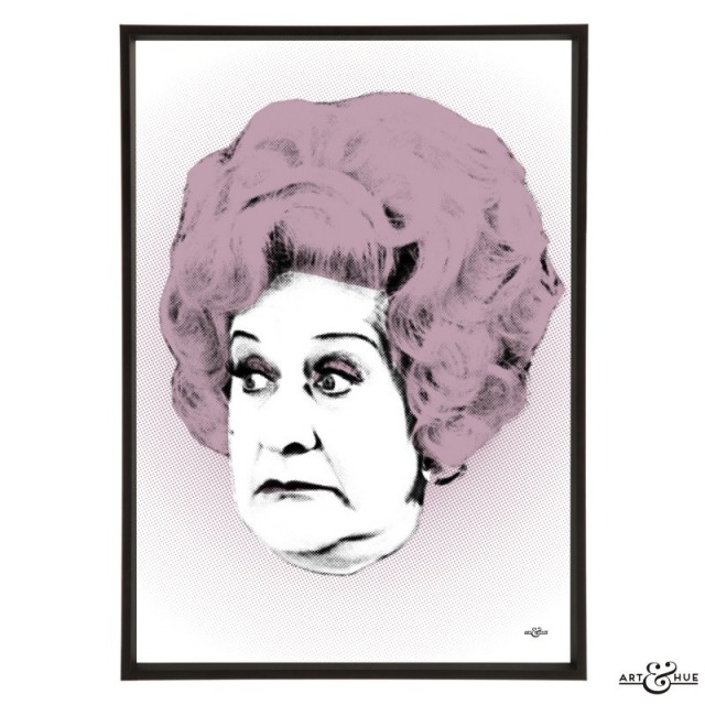 Mollie Sugden pop art by Art & Hue