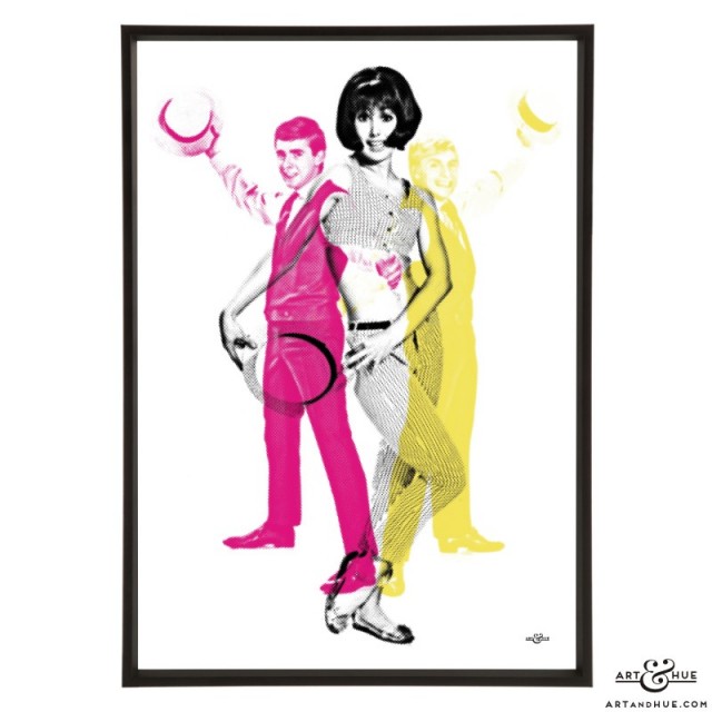 Cliff's Pals pop art print by Art & Hue