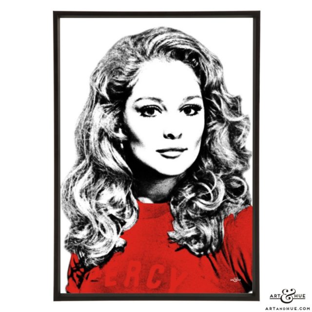 Jenny Hanley stylish pop art print by Art & Hue