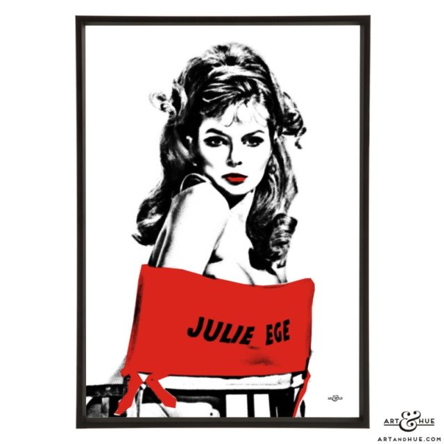 Julie Ege stylish pop art print by Art & Hue