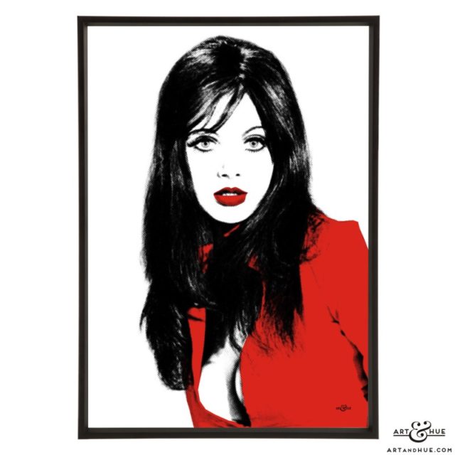 Madeline Smith stylish pop art print by Art & Hue