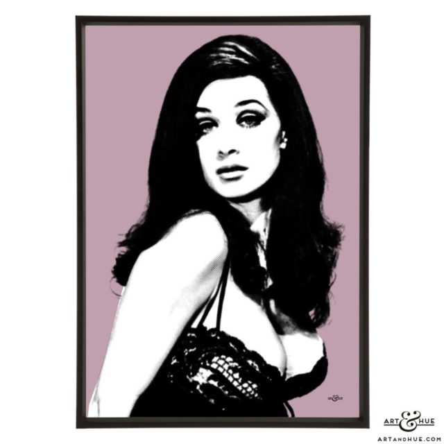 Saucy Valerie Leon stylish pop art print by Art & Hue