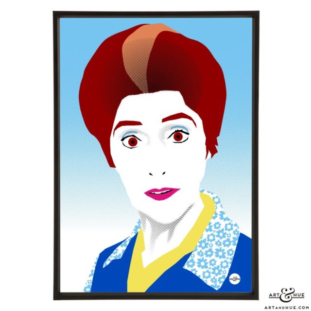 June Brown Pop Art print by Art & Hue