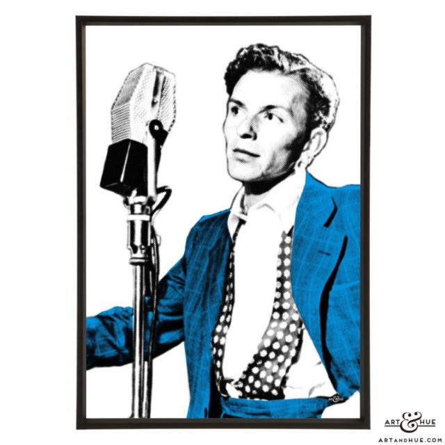 Frank Sinatra stylish pop art prints by Art & Hue