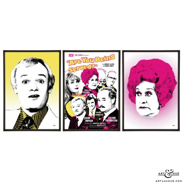 Grace Bros Trio of pop art prints by Art & Hue