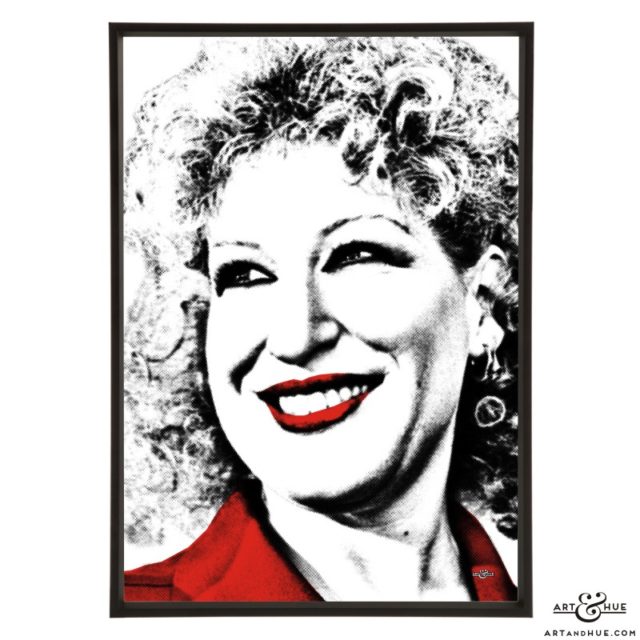 Bette Midler stylish pop art prints by Art & Hue