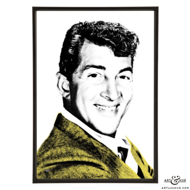 Dean Martin stylish pop art prints by Art & Hue