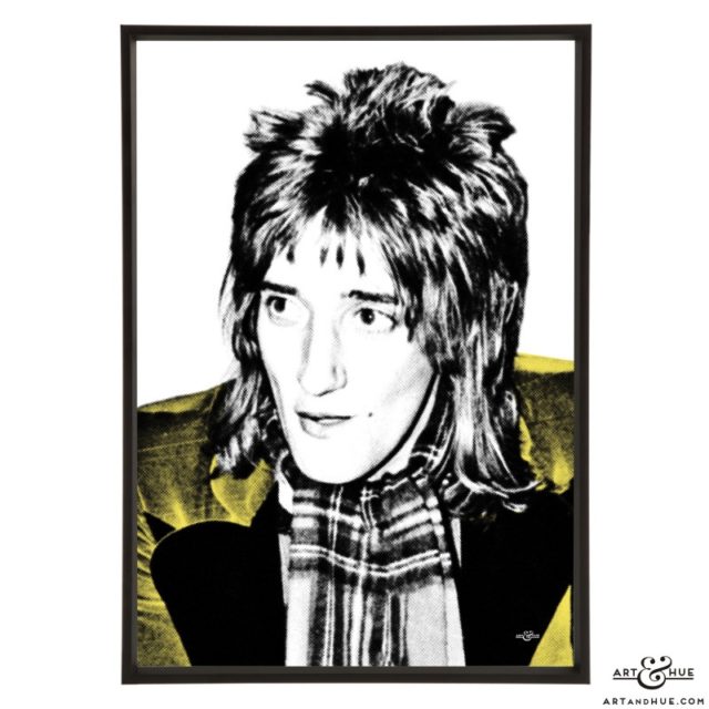 Rod Stewart stylish pop art prints by Art & Hue