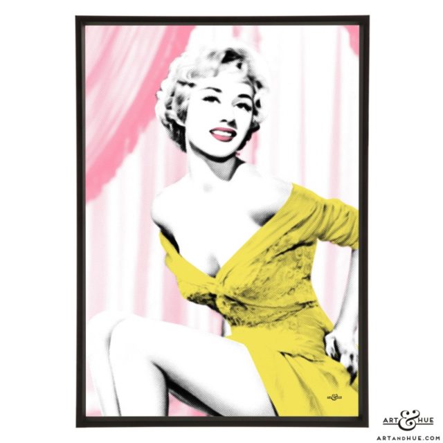 Carole Lesley stylish pop art print by Art & Hue