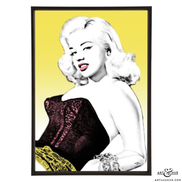 Diana Dors stylish pop art print by Art & Hue