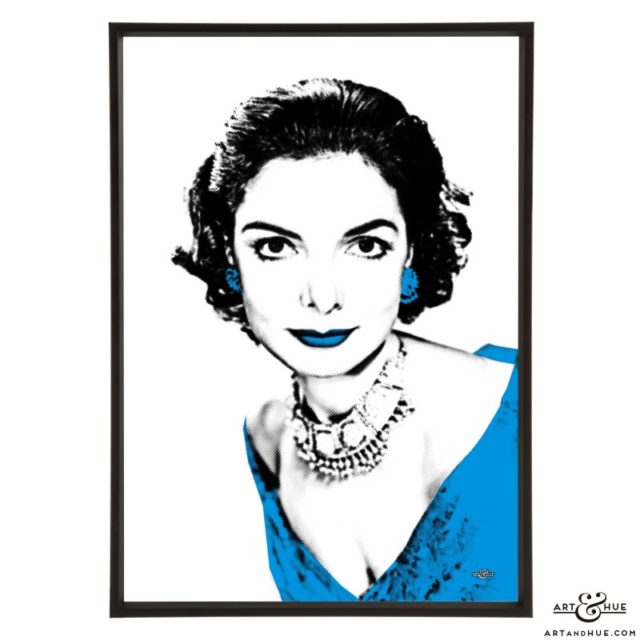 Elizabeth Sellars stylish pop art print by Art & Hue