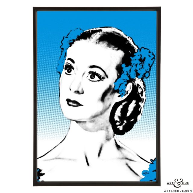 Moira Shearer stylish pop art print by Art & Hue