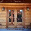 log cabin entrance doors