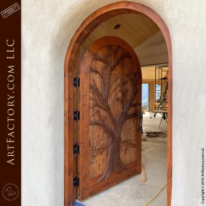 New Custom Solid Wooden Tree Door