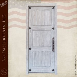 New Custom Single White Antique Door