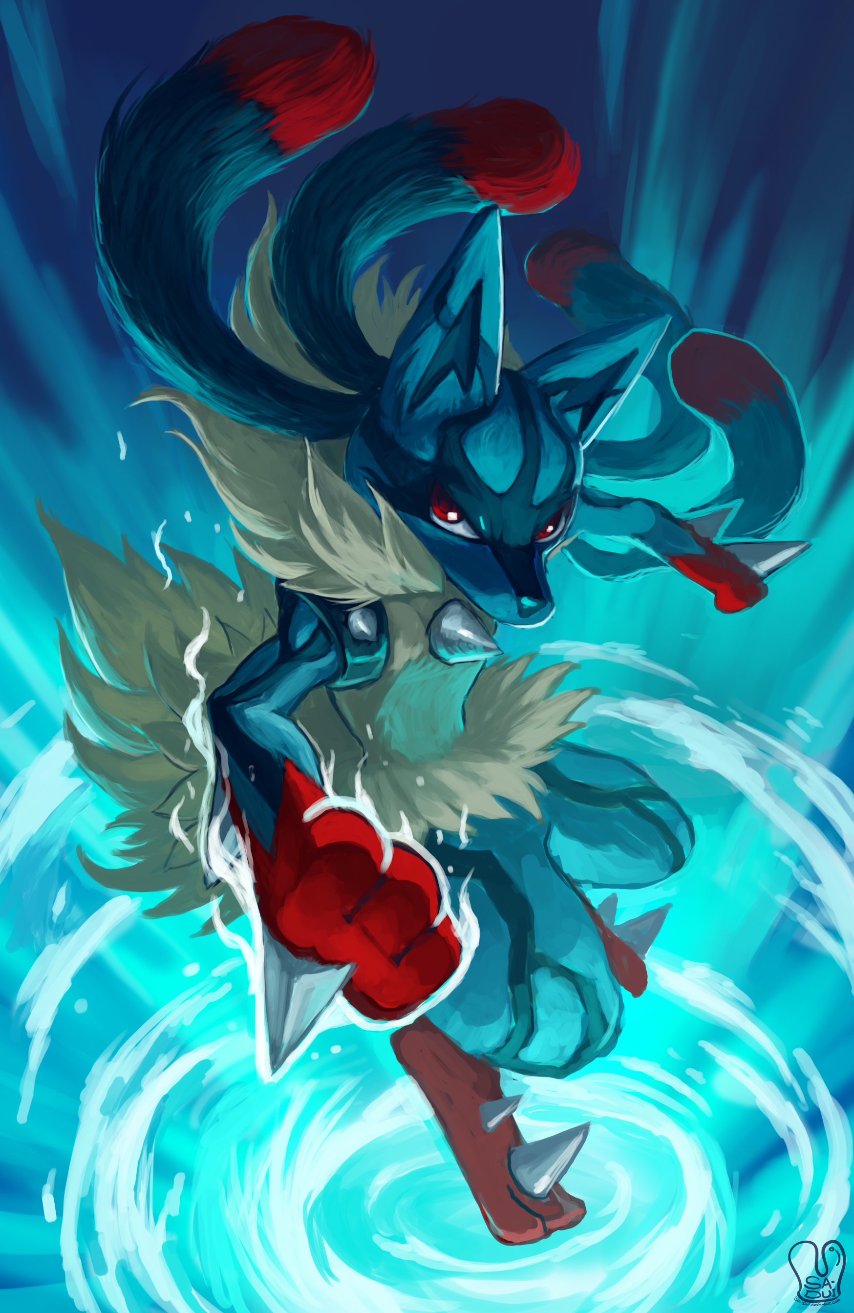 Mega Lucario Background