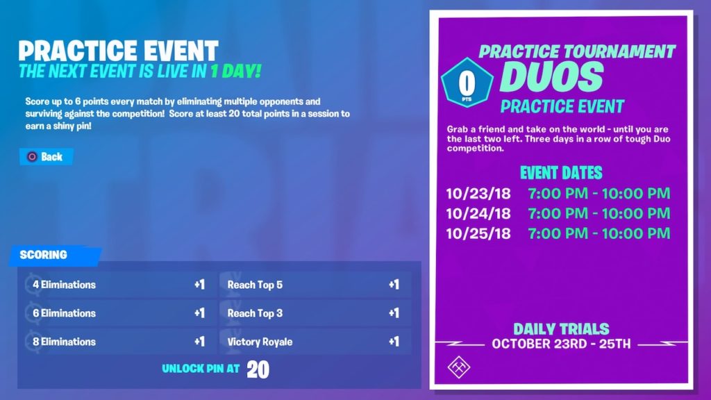 Fortnite Introduces Tournament Events - fortnite tournament rules