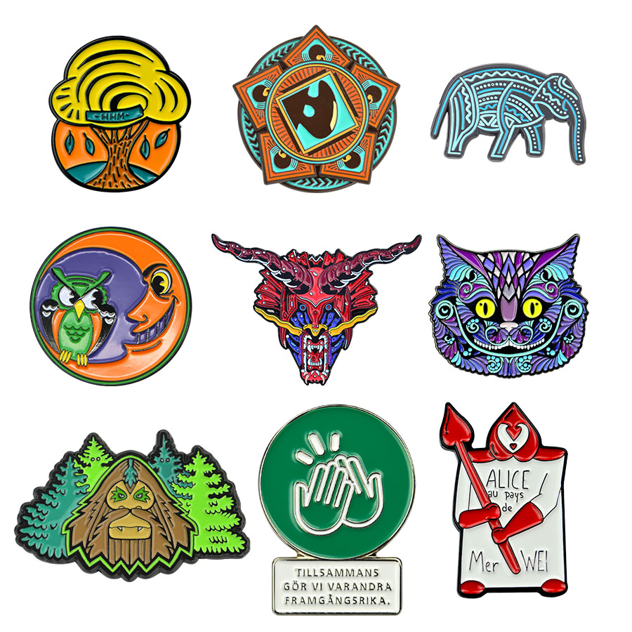 Low Price Customized Your Own Design Metal Soft Enamel Lapel Pins Cute Badge Metal Crafts With Logo