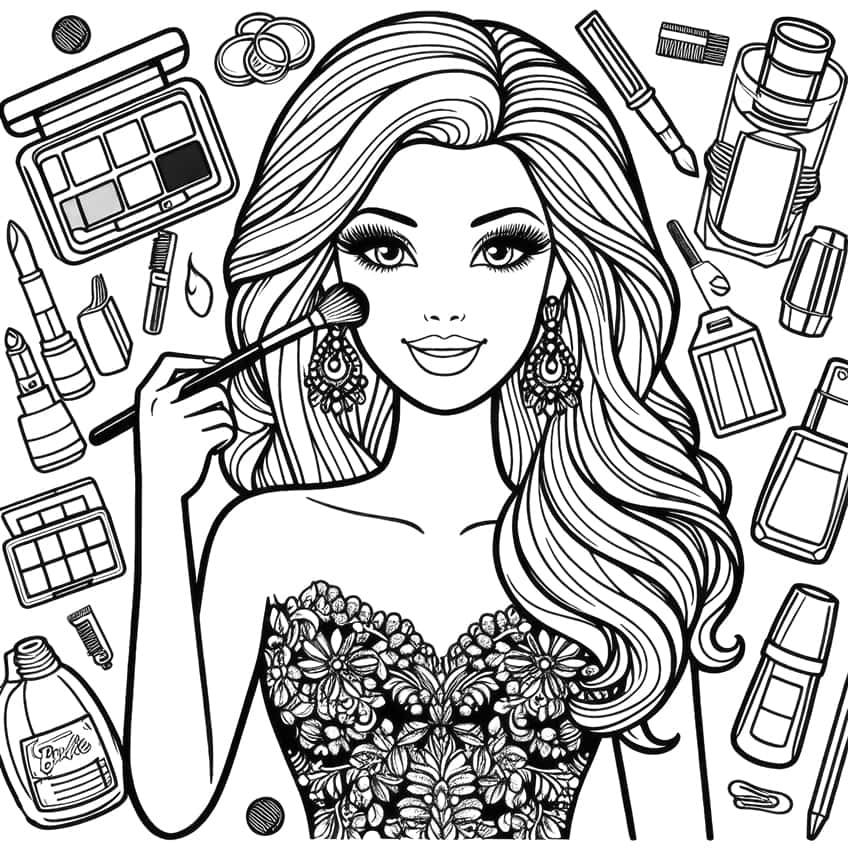 Barbie Coloring Pages - 45 Cute Coloring Sheets