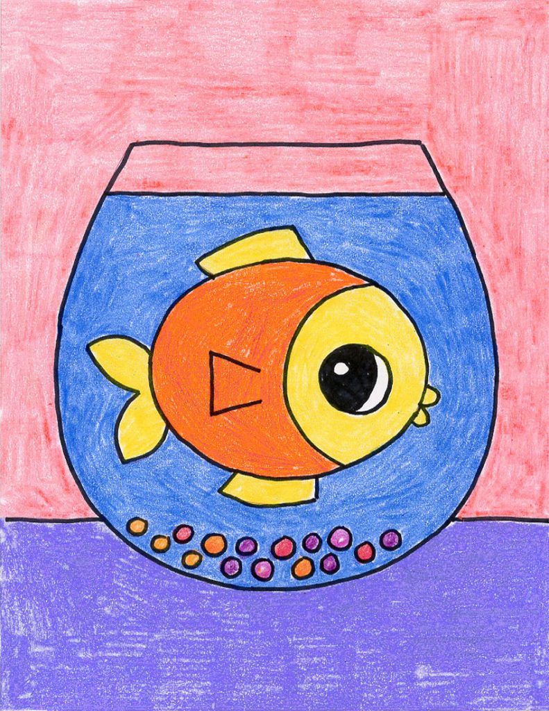 How To Draw A Fish In A Bowl