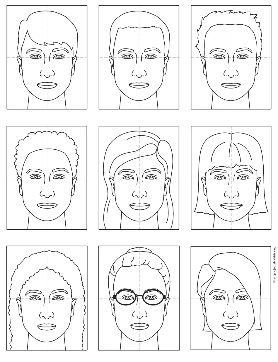 How To Draw Faces For Kids