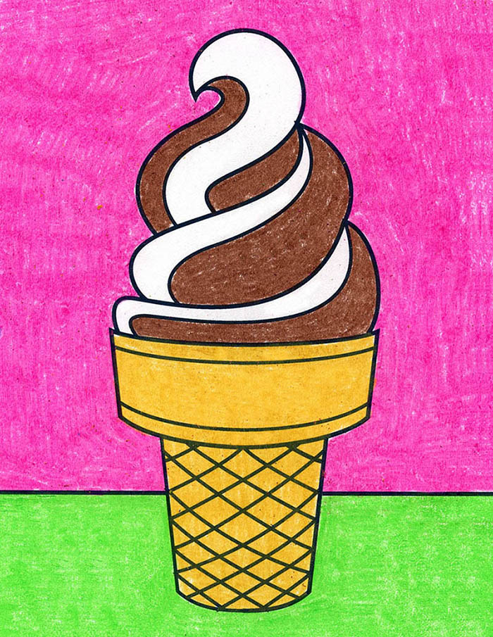 How to Draw Ice Cream: Easy, Step-by-Step Art Lesson for Kids