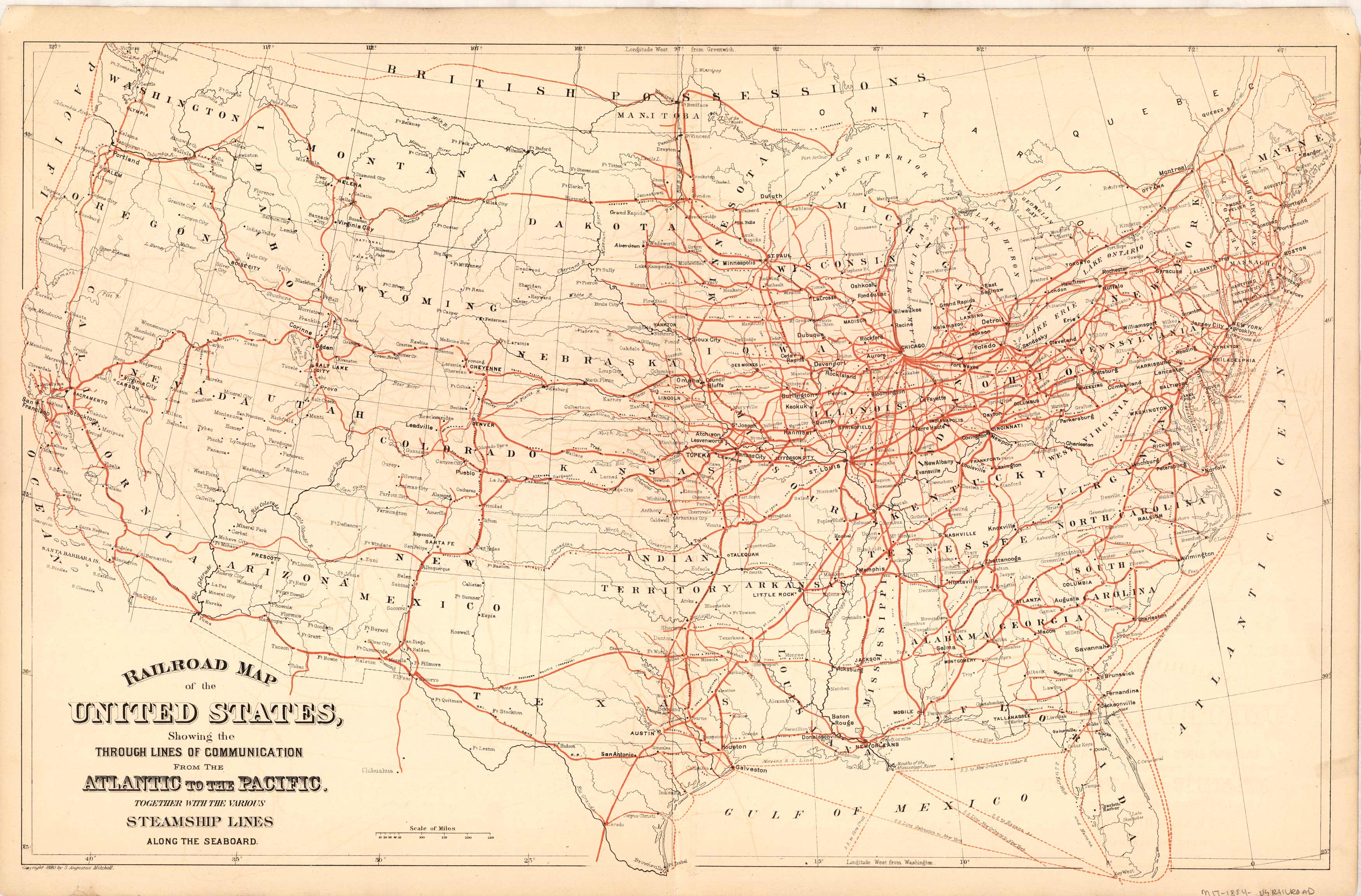 Industrial Revolution Railroads Map