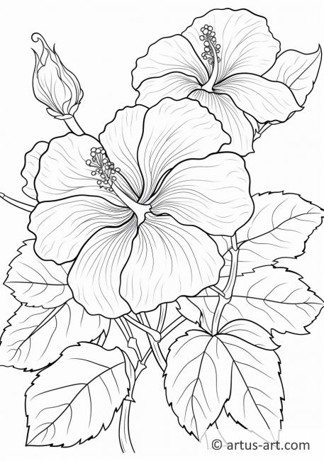 Pansy Bouquet Coloring Page » Free Download » Artus Art