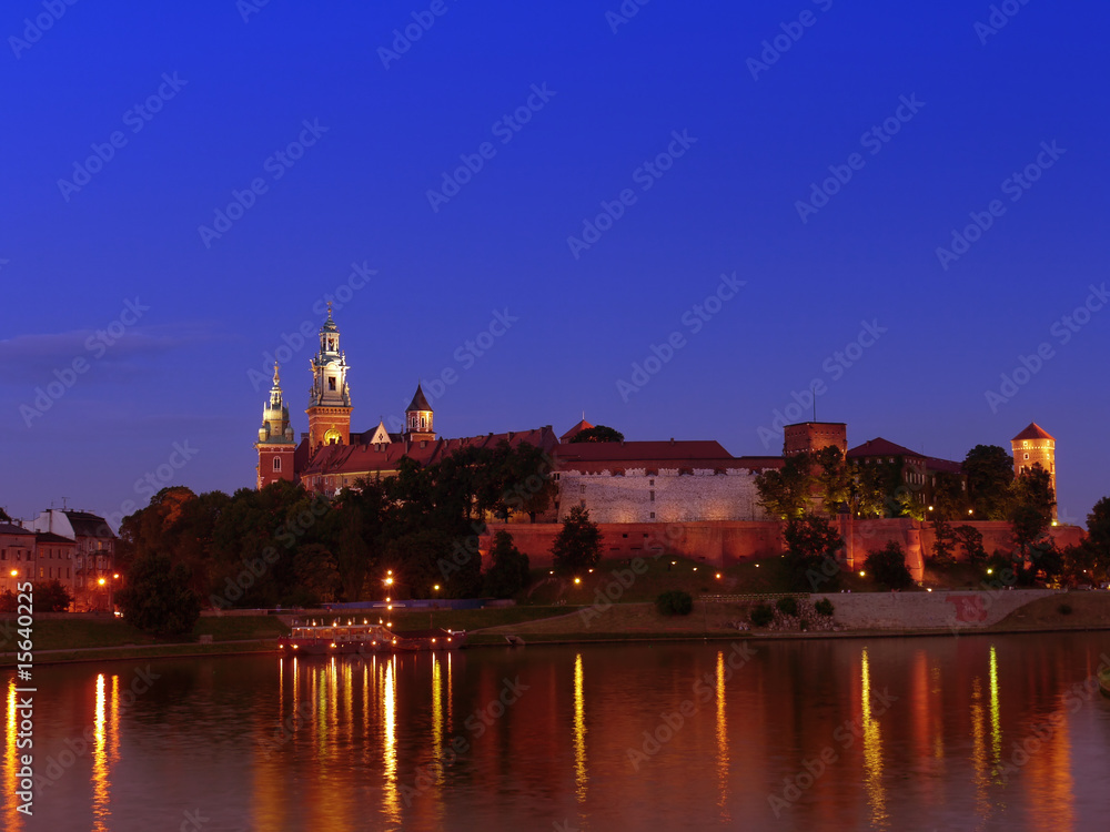 Wawel Castle by night