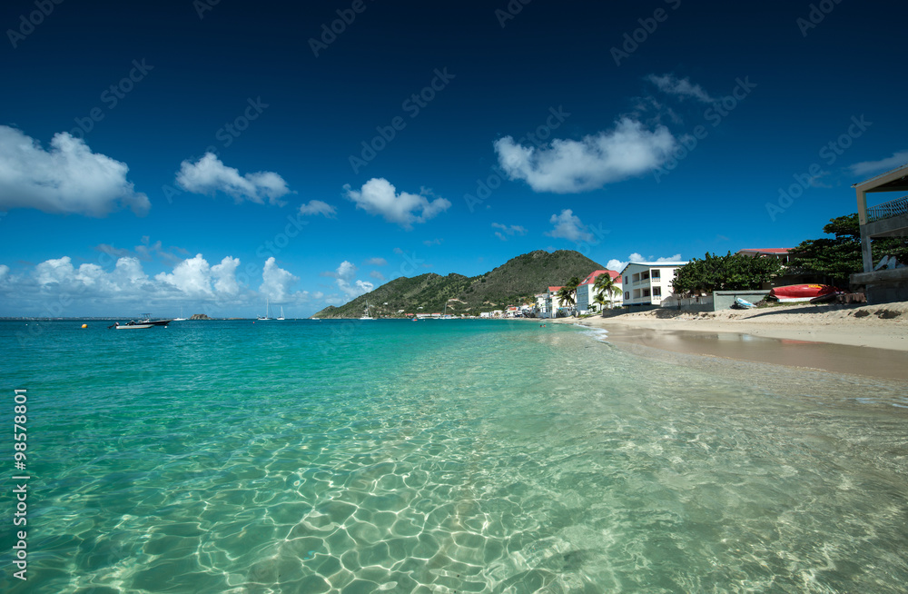 Grand Case beach, Saint Martin, French West Indies