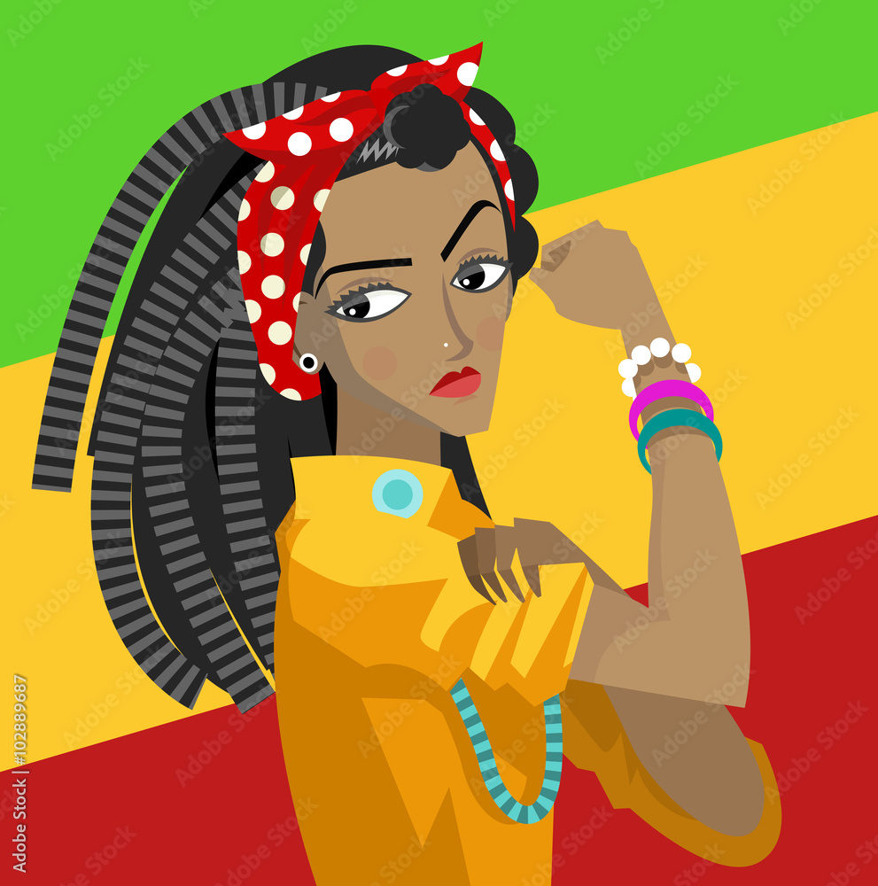 dreadlocks rasta woman