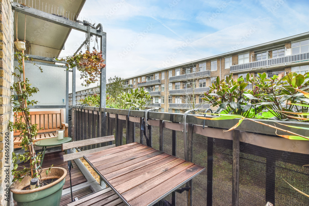 Beautiful view of residential area from balcony