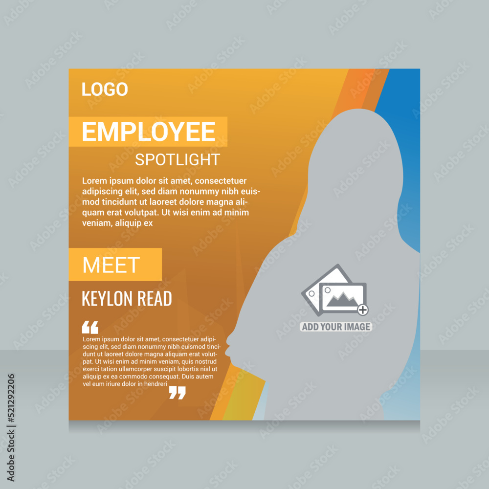 Employee Spotlight Banner Post Design