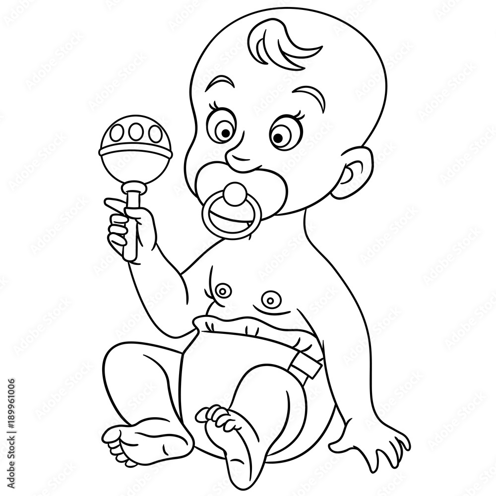 Coloring Baby Diaper Pages Clip Art Library - vrogue.co