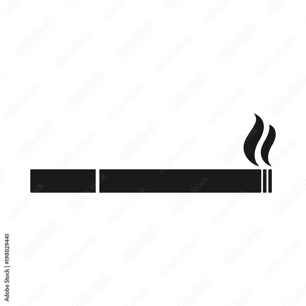 Cigarette Vector Icon, Smoking Symbol, Outline Line, 56% OFF