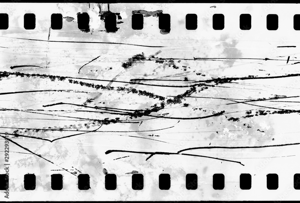 Blank grained and scratched film strip texture background. old film effect  Stock Photo | Adobe Stock