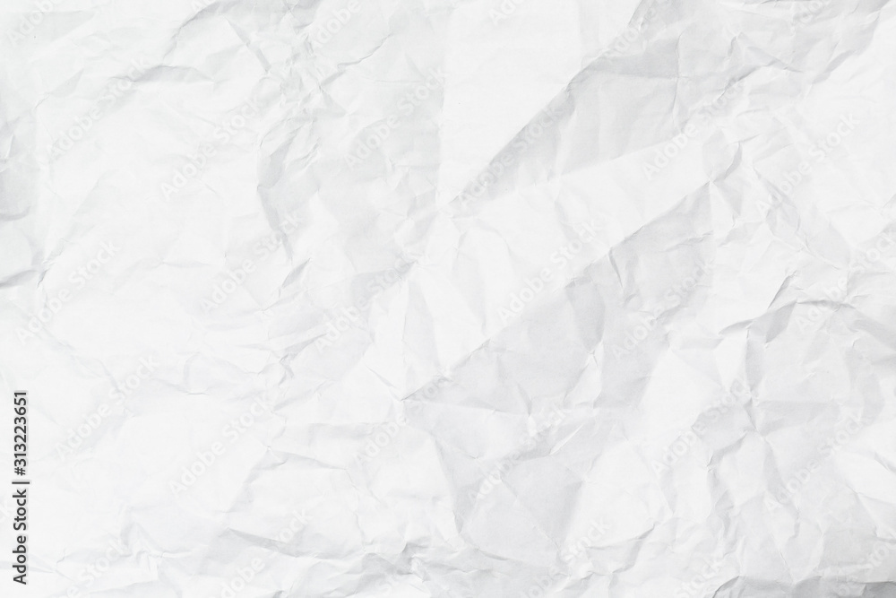 A white crumpled paper texture overlay background Stock Photo | Adobe Stock